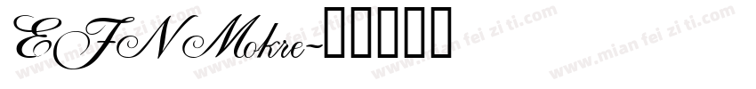 EFN Mokre字体转换